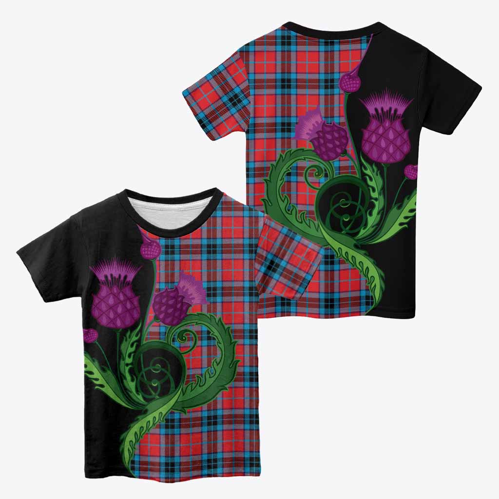 MacTavish (McTavish) Tartan Kid T-shirt Traditional Scottish Thistle