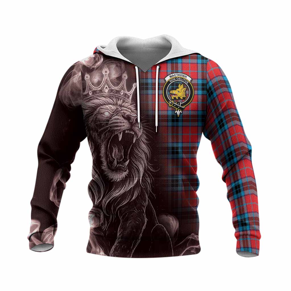 MacTavish (McTavish) Tartan Knitted Hoodie Roaring Lion Heritage