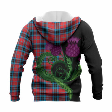 MacTavish (McTavish) Tartan Knitted Hoodie Traditional Scottish Thistle