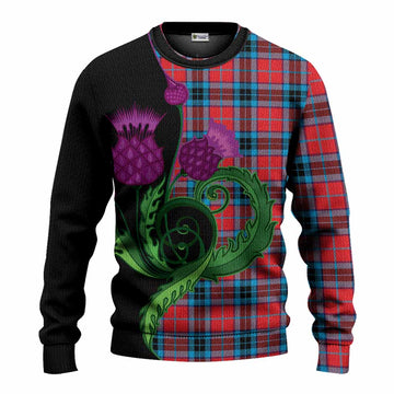 MacTavish (McTavish) Tartan Knitted Sweater Traditional Scottish Thistle
