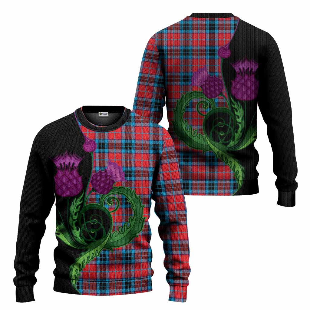 MacTavish (McTavish) Tartan Knitted Sweater Traditional Scottish Thistle