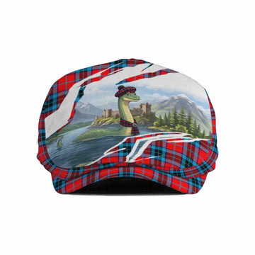 MacTavish (McTavish) Tartan Loch Ness Monster Scottish Heritage Art Flat Cap, Jeff Cap