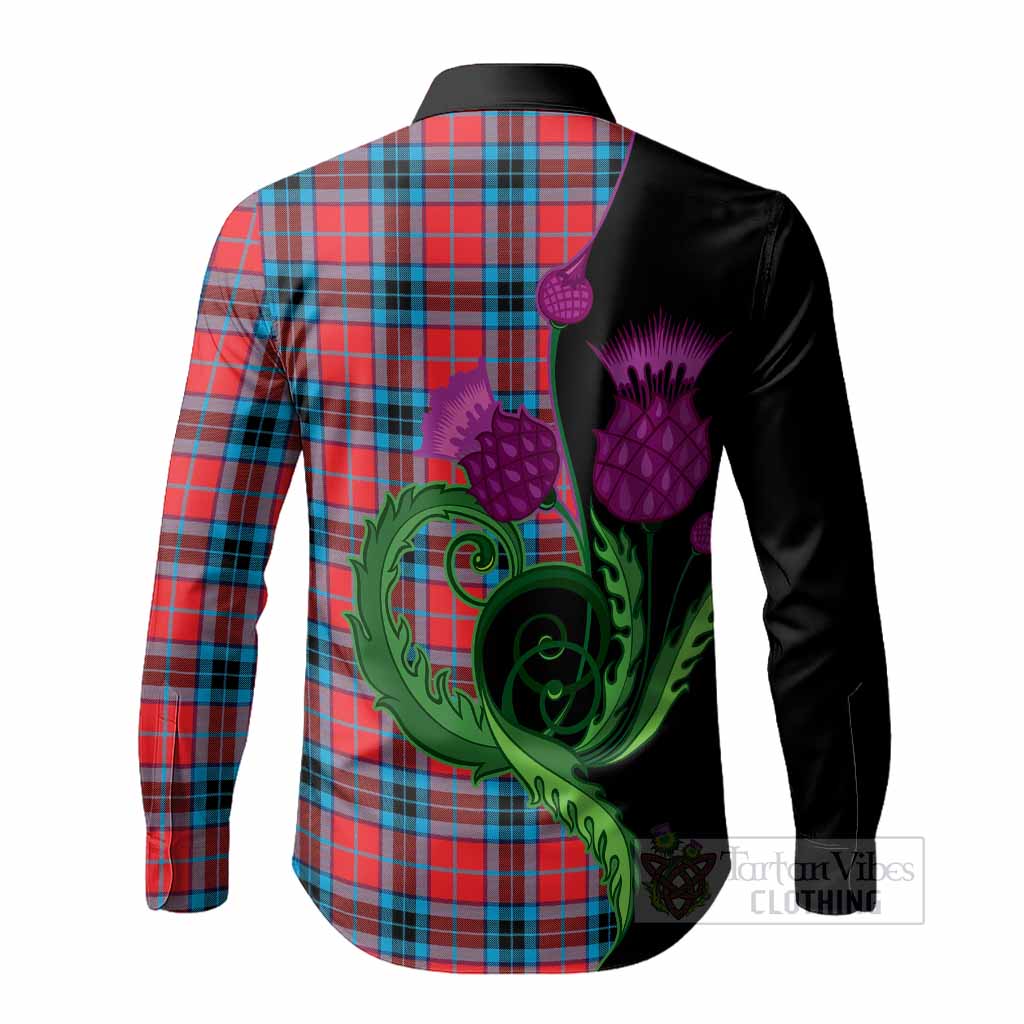 MacTavish (McTavish) Tartan Long Sleeve Button Shirts Traditional Scottish Thistle