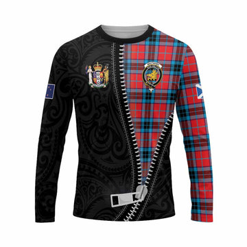MacTavish (McTavish) Tartan Long Sleeve T-Shirt New Zealand Pattern Unique Zipper Stylized