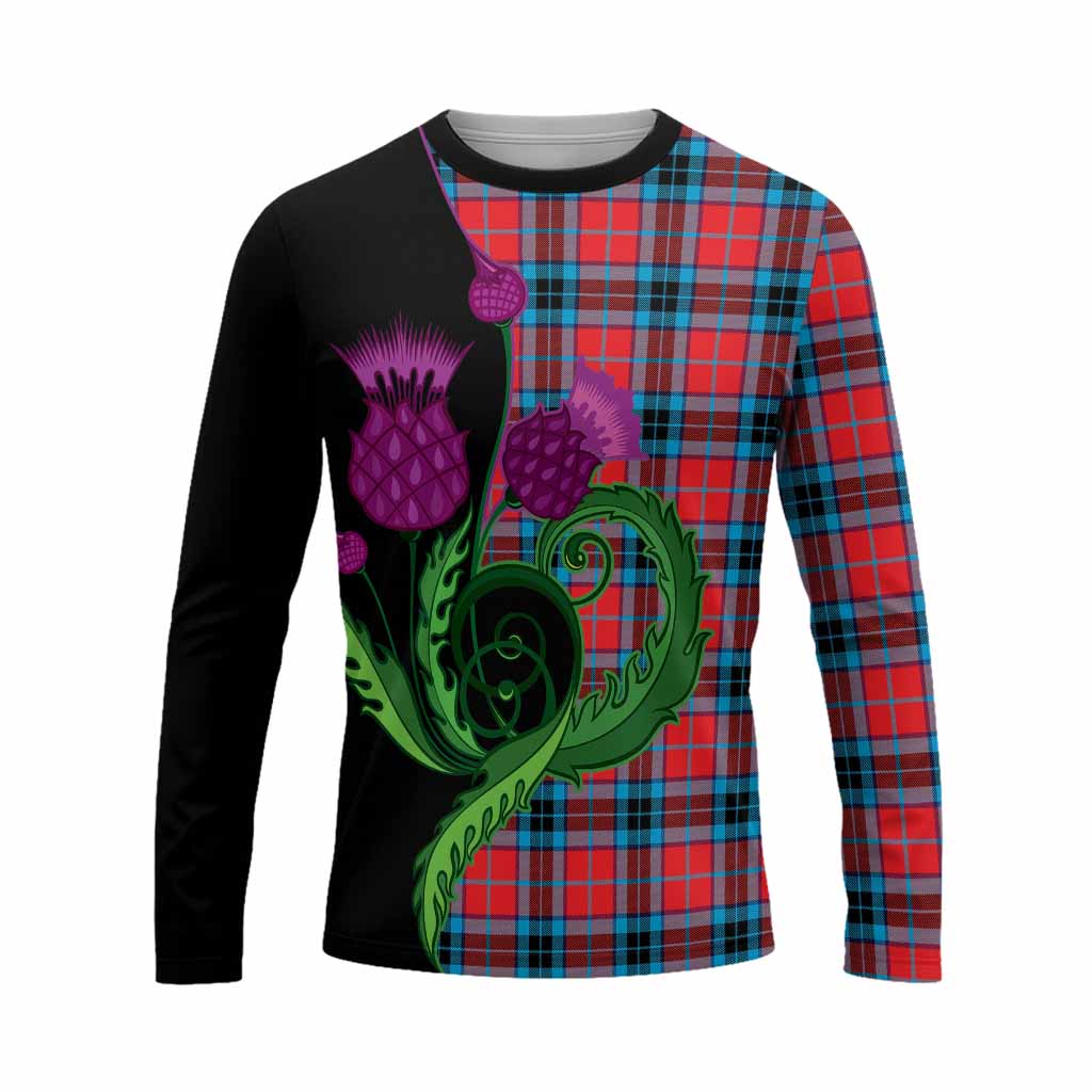 MacTavish (McTavish) Tartan Long Sleeve T-Shirt Traditional Scottish Thistle