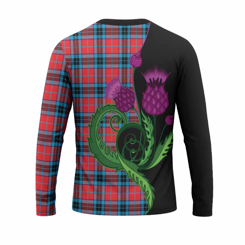 MacTavish (McTavish) Tartan Long Sleeve T-Shirt Traditional Scottish Thistle