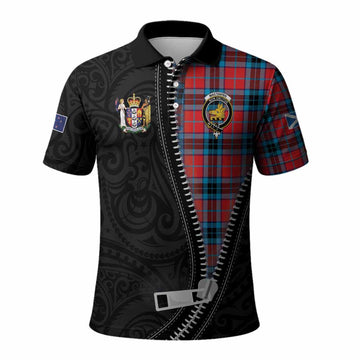 MacTavish (McTavish) Tartan Polo Shirt New Zealand Pattern Unique Zipper Stylized
