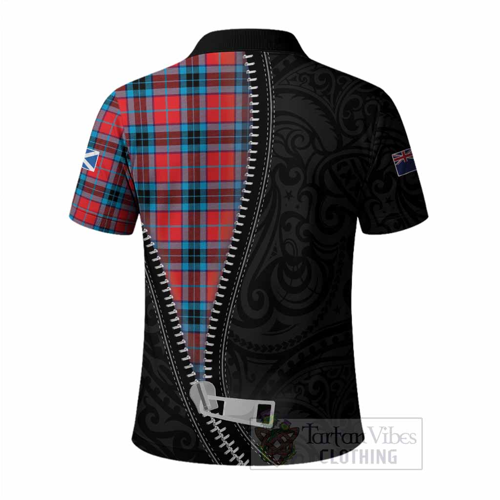 MacTavish (McTavish) Tartan Polo Shirt New Zealand Pattern Unique Zipper Stylized