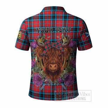 MacTavish (McTavish) Tartan Polo Shirt Scottish Thistle Heilan Coo