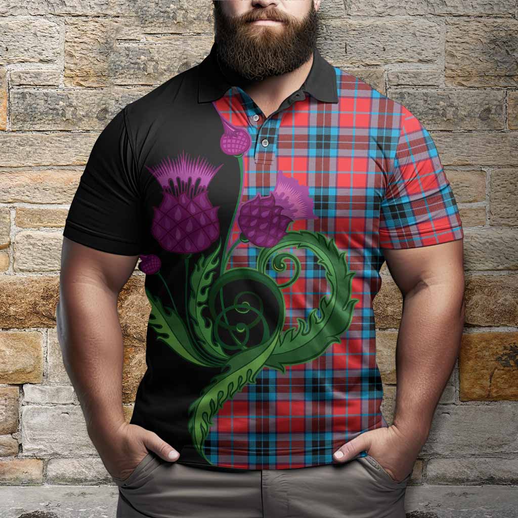 MacTavish (McTavish) Tartan Polo Shirt Traditional Scottish Thistle