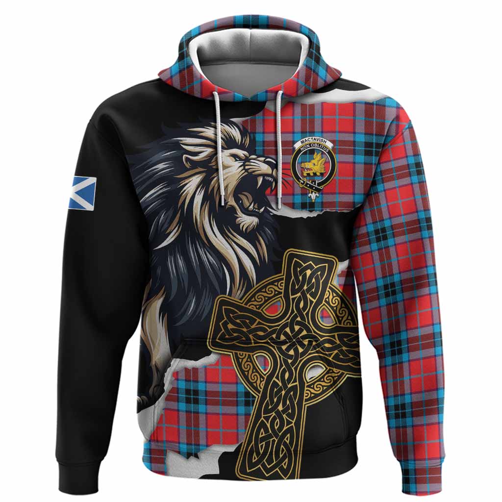 MacTavish (McTavish) Tartan Scottish Hoodie Lion Celtic Heritage