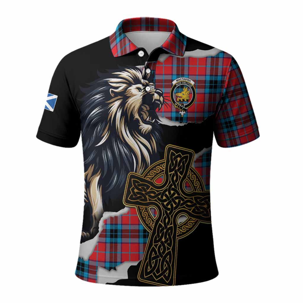 MacTavish (McTavish) Tartan Scottish Polo Shirt Lion Celtic Heritage