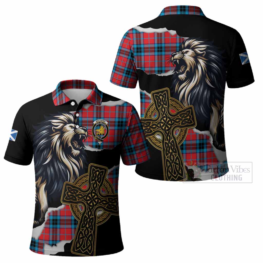 MacTavish (McTavish) Tartan Scottish Polo Shirt Lion Celtic Heritage