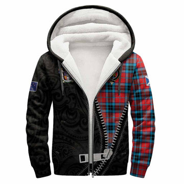 MacTavish (McTavish) Tartan Sherpa Hoodie New Zealand Pattern Unique Zipper Stylized