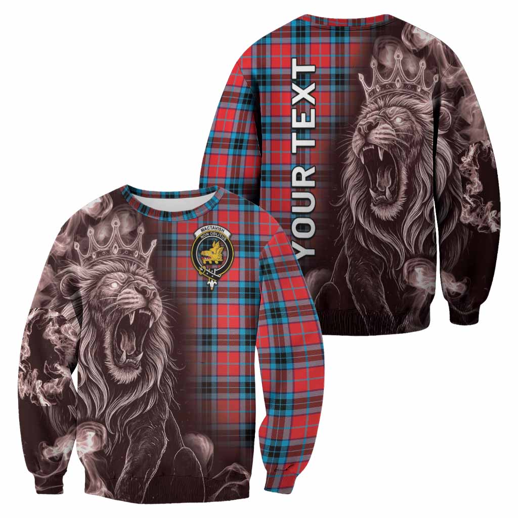 MacTavish (McTavish) Tartan Sweatshirt Roaring Lion Heritage