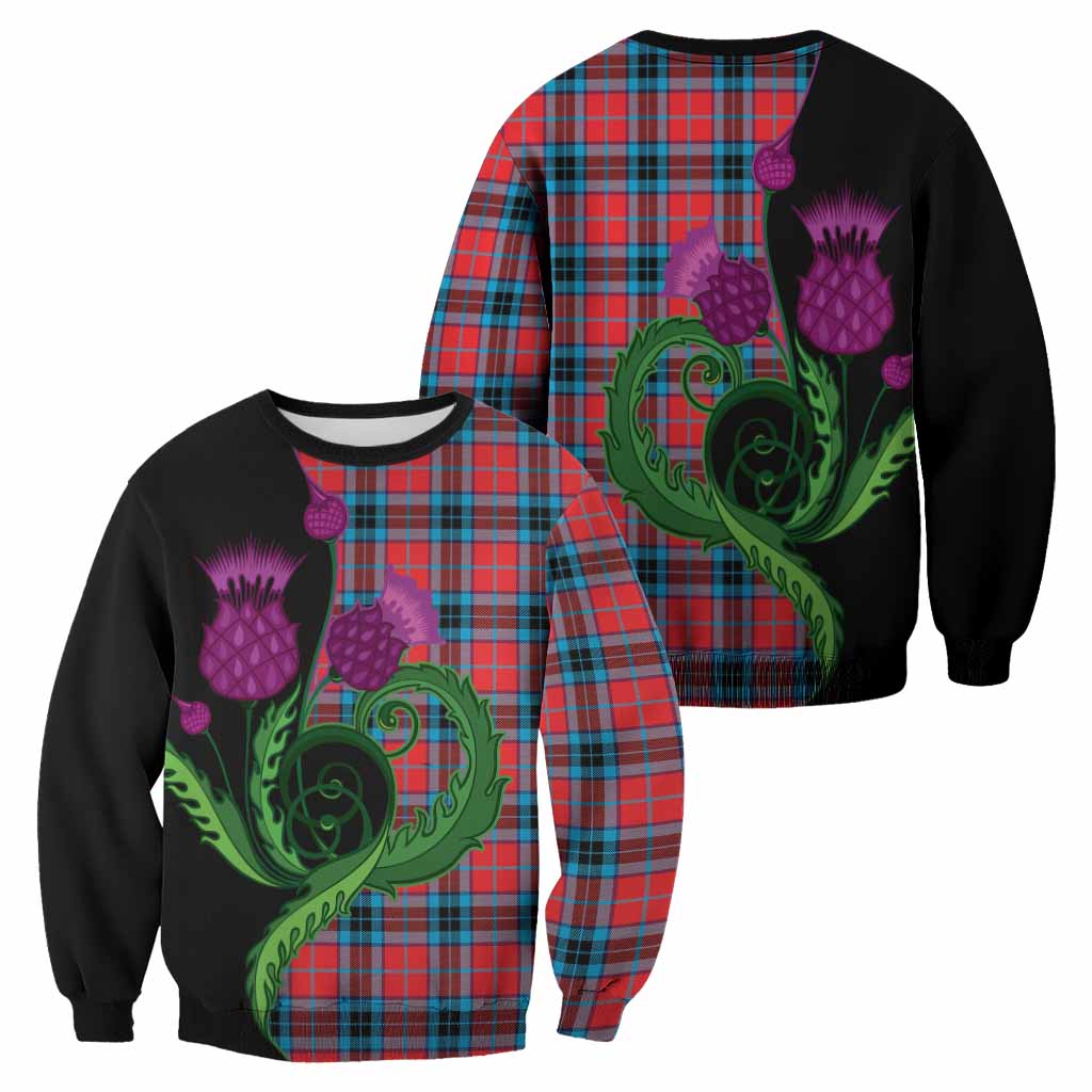 MacTavish (McTavish) Tartan Sweatshirt Traditional Scottish Thistle
