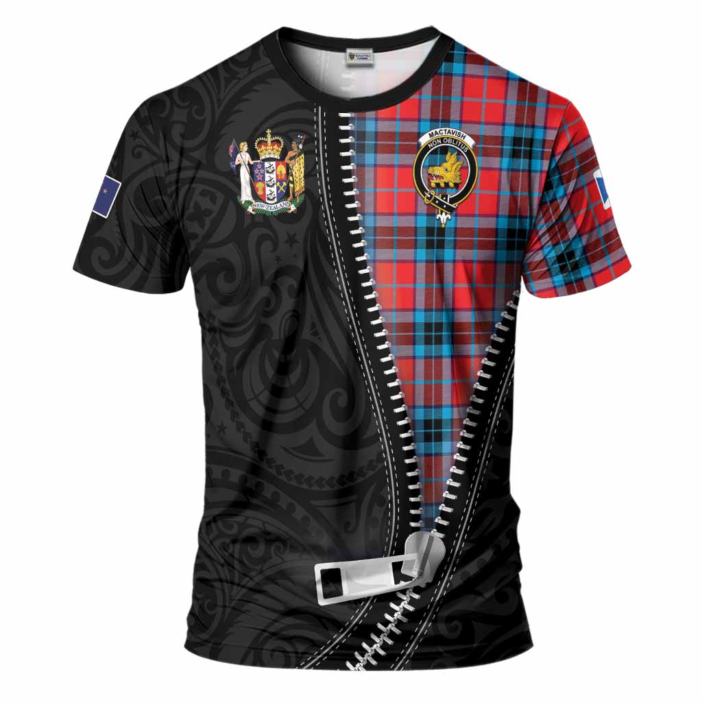 MacTavish (McTavish) Tartan T-Shirt New Zealand Pattern Unique Zipper Stylized