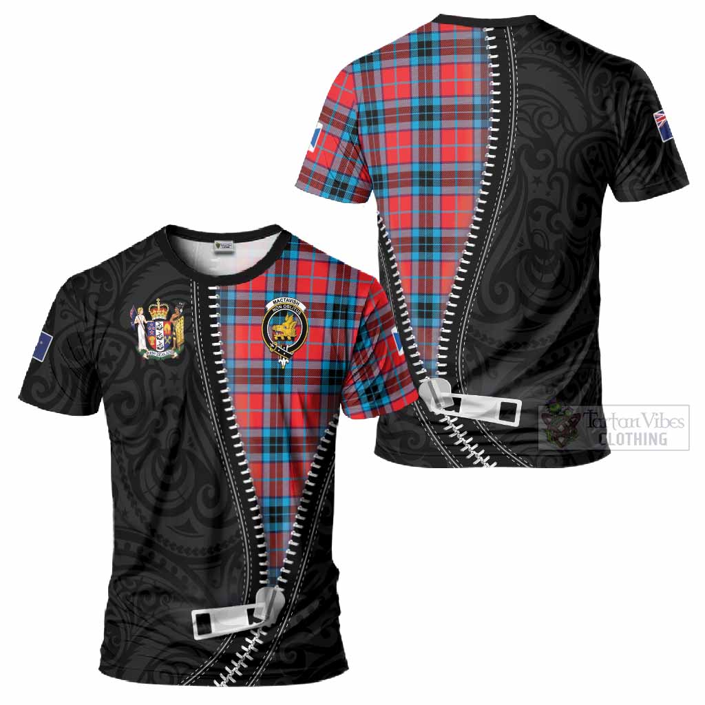 MacTavish (McTavish) Tartan T-Shirt New Zealand Pattern Unique Zipper Stylized