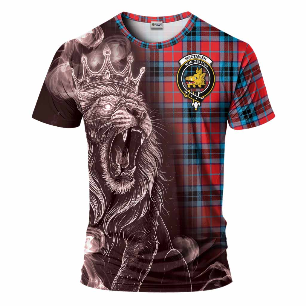 MacTavish (McTavish) Tartan T-Shirt Roaring Lion Heritage