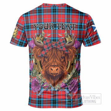 MacTavish (McTavish) Tartan T-Shirt Scottish Thistle Heilan Coo