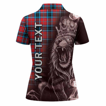 MacTavish (McTavish) Tartan Women Polo Shirt Roaring Lion Heritage