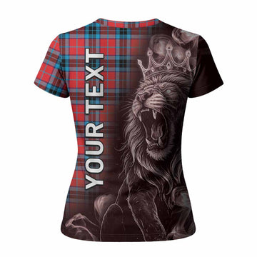 MacTavish (McTavish) Tartan Women T shirt Roaring Lion Heritage