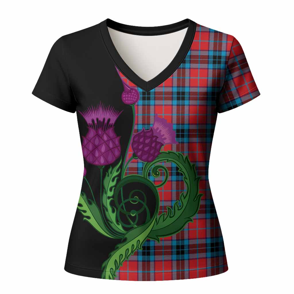 MacTavish (McTavish) Tartan Women T shirt Traditional Scottish Thistle
