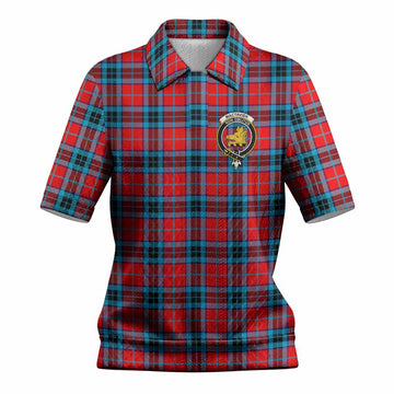 MacTavish (McTavish) Tartan Women’s Polo Sweater Top with Family Crest