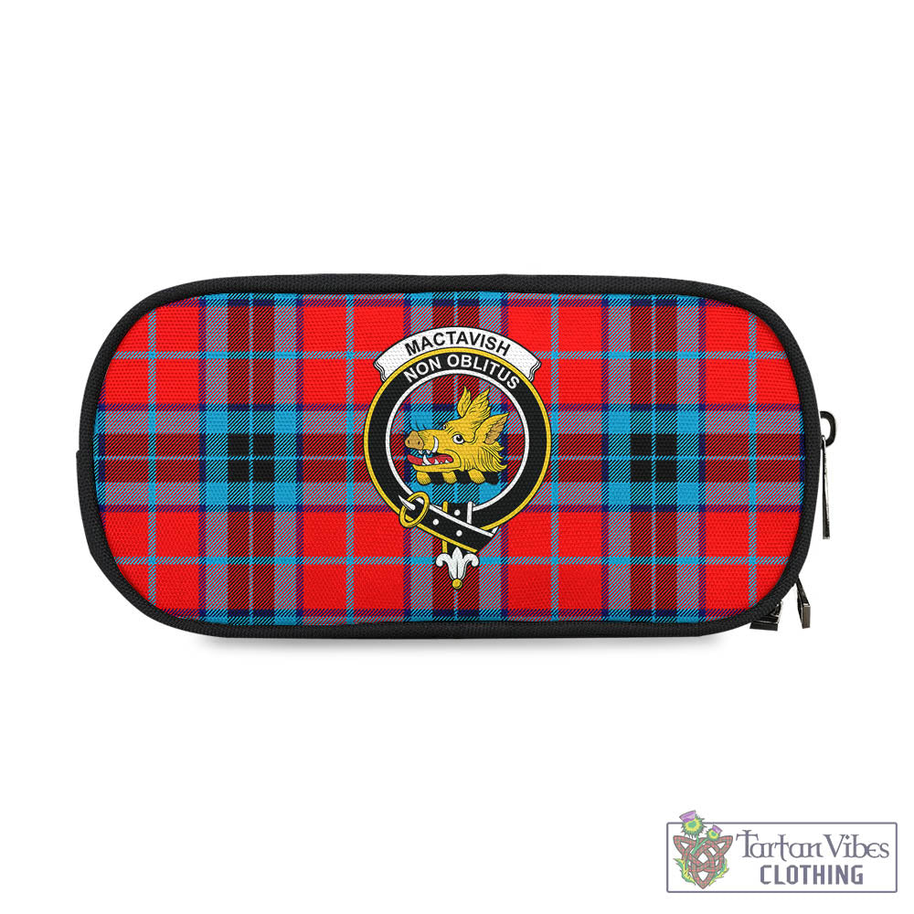 Tartan Vibes Clothing MacTavish Modern Tartan Pen and Pencil Case with Family Crest