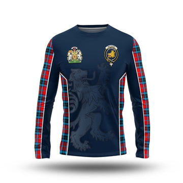 MacTavish (McTavish) Tartan Long Sleeve T-Shirt with Family Crest and Lion Rampant Vibes Sport Style Unisex - Tartan Vibes Clothing