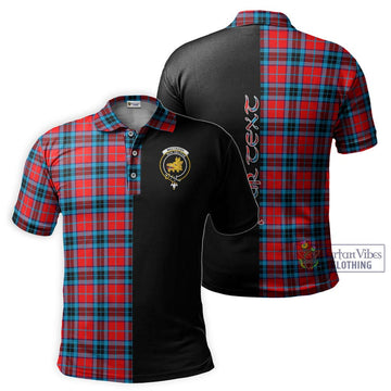 MacTavish (McTavish) Tartan Polo Shirt with Family Crest and Half Of Me Style