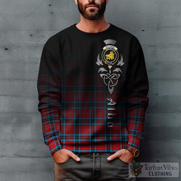 Tartan Vibes Clothing MacTavish Modern Tartan Sweatshirt Featuring Alba Gu Brath Family Crest Celtic Inspired