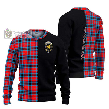 MacTavish (McTavish) Tartan Ugly Sweater with Family Crest and Half Of Me Style