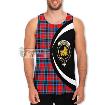 MacTavish (McTavish) Tartan Men's Tank Top with Family Crest Circle Style