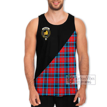 MacTavish (McTavish) Tartan Men's Tank Top with Family Crest and Military Logo Style
