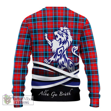 MacTavish (McTavish) Tartan Ugly Sweater with Alba Gu Brath Regal Lion Emblem
