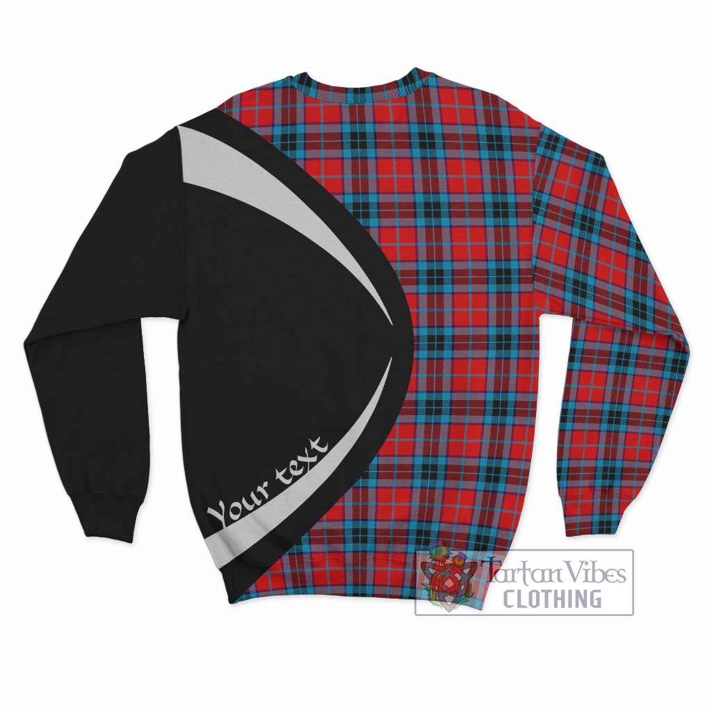 MacTavish (McTavish) Tartan Sweatshirt with Family Crest Circle Style - Tartan Vibes Clothing