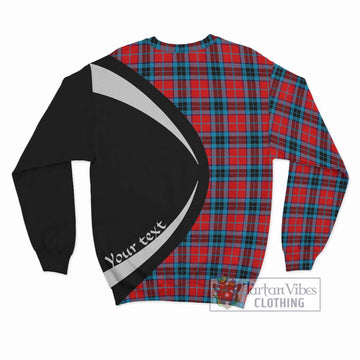 MacTavish (McTavish) Tartan Sweatshirt with Family Crest Circle Style - Tartan Vibes Clothing