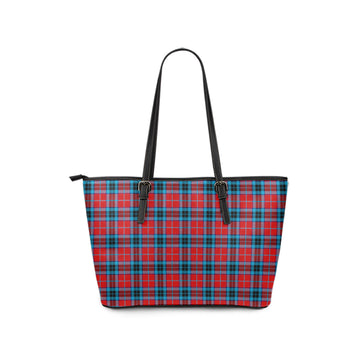 MacTavish (McTavish) Tartan Leather Tote Bag