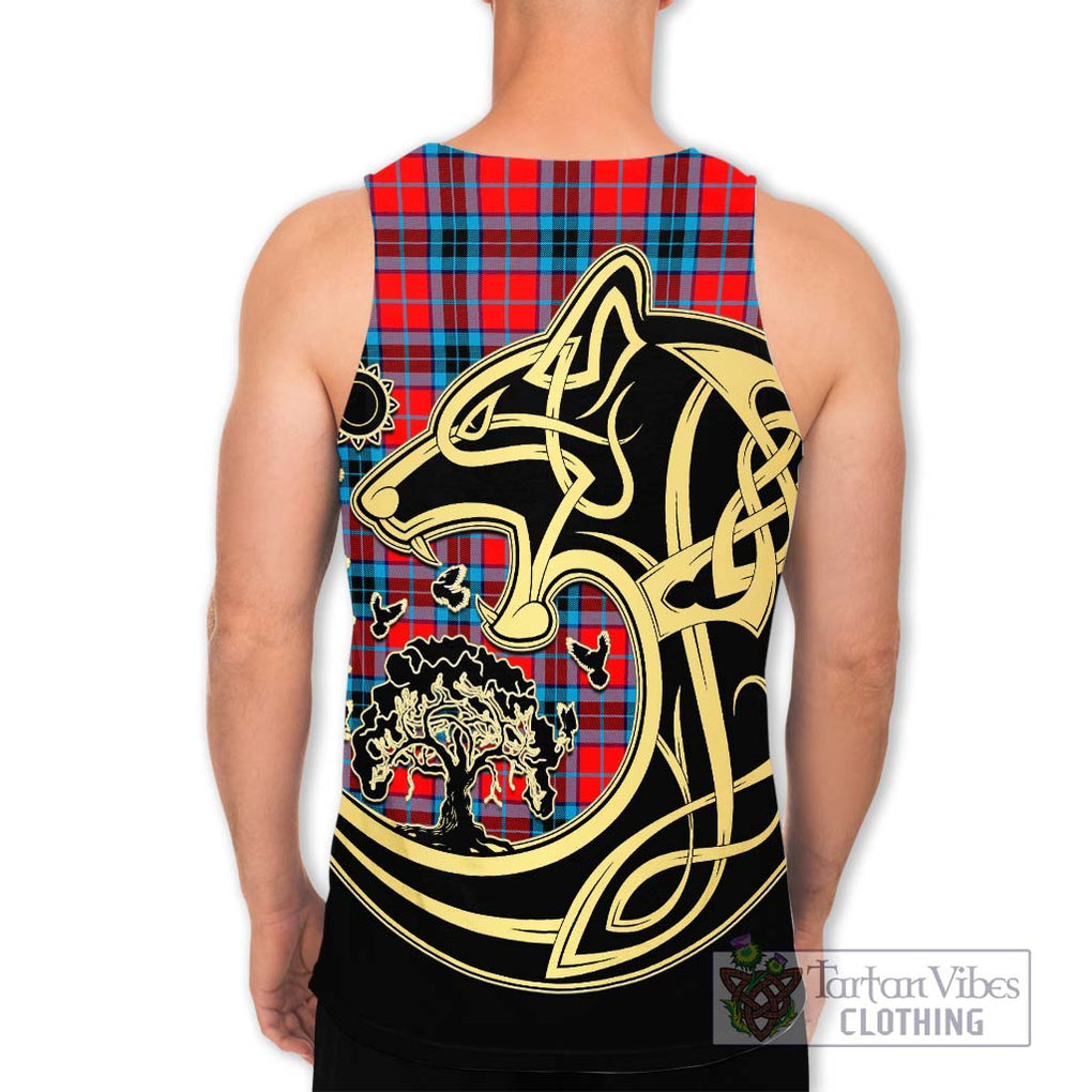 MacTavish (McTavish) Tartan Men's Tank Top with Family Crest Celtic Wolf Style - Tartan Vibes Clothing