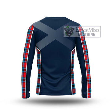 MacTavish (McTavish) Tartan Long Sleeve T-Shirt with Family Crest and Lion Rampant Vibes Sport Style - Tartan Vibes Clothing