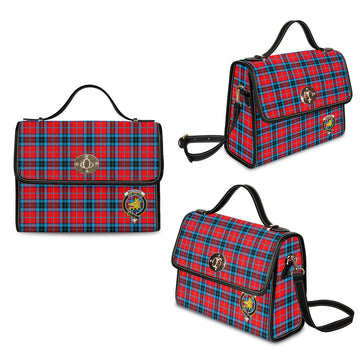 MacTavish (McTavish) Tartan Waterproof Canvas Bag with Family Crest