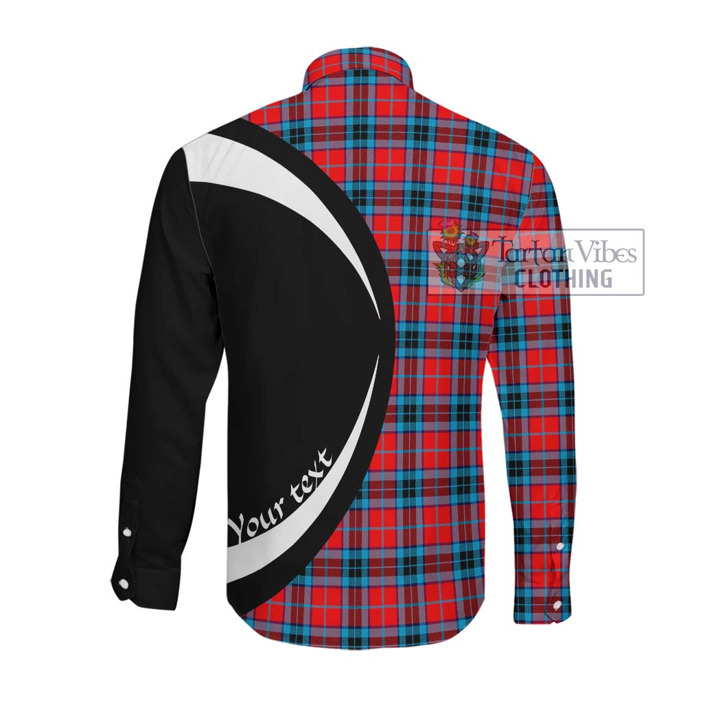MacTavish (McTavish) Tartan Long Sleeve Button Up with Family Crest Circle Style Men's Shirt - Tartan Vibes Clothing