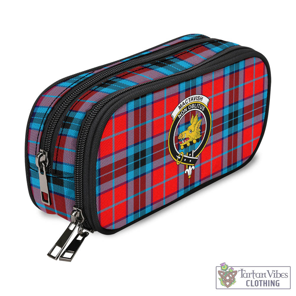 Tartan Vibes Clothing MacTavish Modern Tartan Pen and Pencil Case with Family Crest