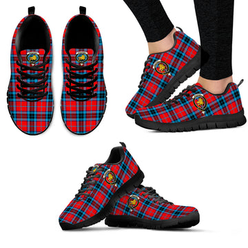 MacTavish (McTavish) Tartan Sneakers with Family Crest