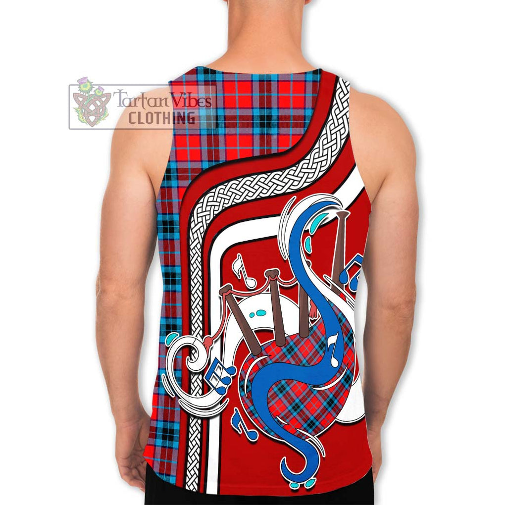 MacTavish (McTavish) Tartan Men's Tank Top with Epic Bagpipe Style - Tartanvibesclothing Shop