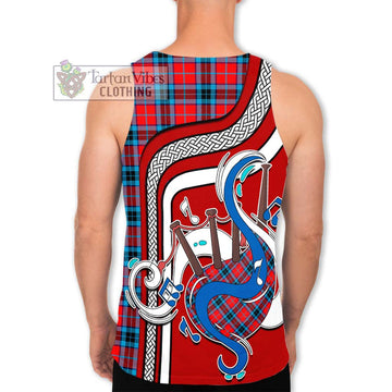 MacTavish (McTavish) Tartan Men's Tank Top with Epic Bagpipe Style