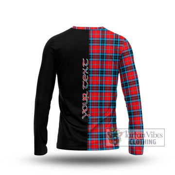 MacTavish (McTavish) Tartan Long Sleeve T-Shirt with Family Crest and Half Of Me Style - Tartanvibesclothing Shop