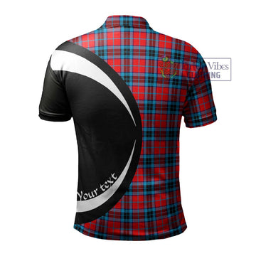 MacTavish (McTavish) Tartan Men's Polo Shirt with Family Crest Circle Style - Tartan Vibes Clothing