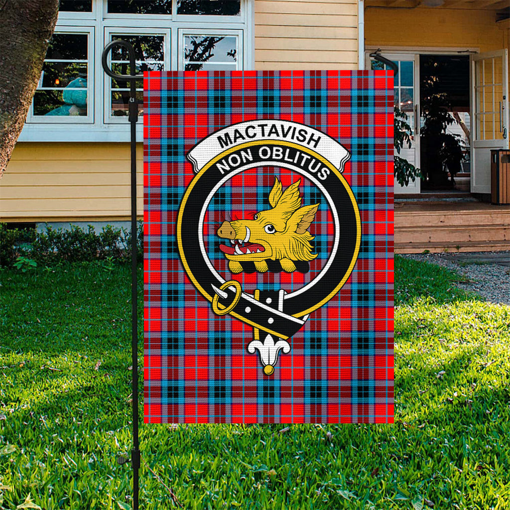 MacTavish (McTavish) Tartan Flag with Family Crest - Tartan Vibes Clothing